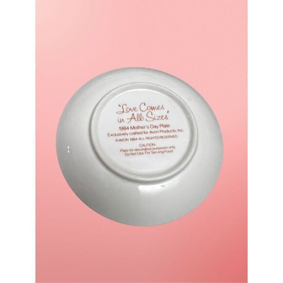 Vintage Avon Mother’s Day Plate 1984 Collectable - Picture 2 of 2